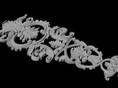 dekor ornate design 3D model 4