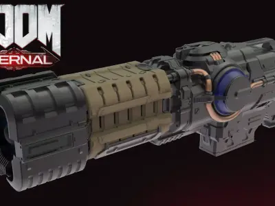 DOOM Eternal PlasmaGun 3D print model