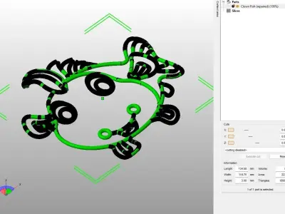 Aqua Feeder Clown Fish-01 3D print model