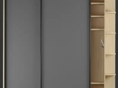 Closet Low-poly 3D model