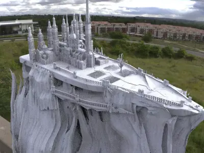 Minas Tirith Castle Tower of the king top variation 3 3D 3D model