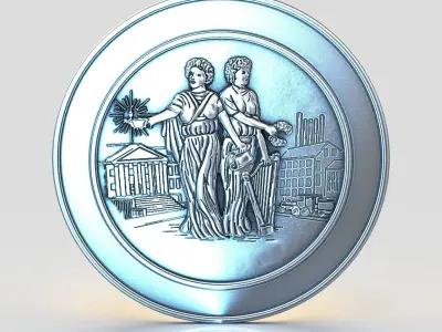 City Seal A15924 3D print model