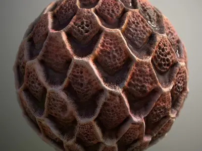 Material Skin Alien 9 Seamless PBR Texture Texture