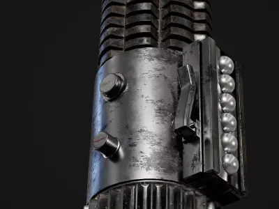 Light Saber Game-Ready Low-Poly Weapon Asset Low-poly 3D model