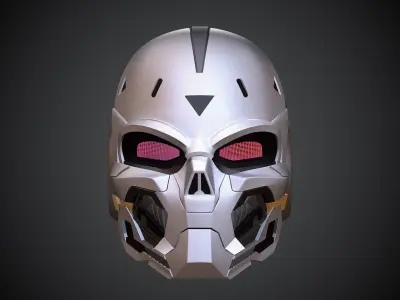 Tactical Cyberskull Helmet Files 3D model