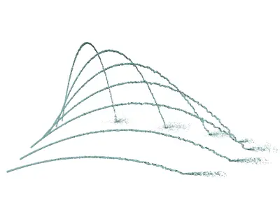 7 Arched Fountains 3D model