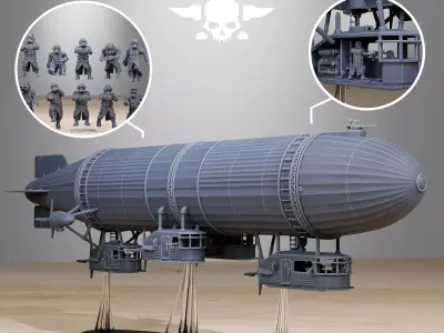  GrimGuard Airship 3D print model