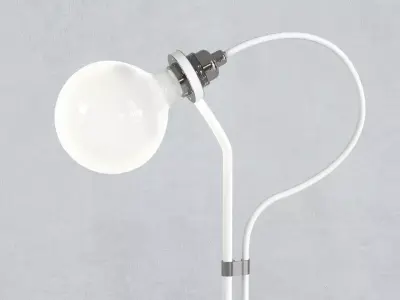 Five Floor Lamp Free 3D model