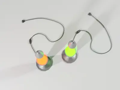 Lava lamp Low-poly 3D model