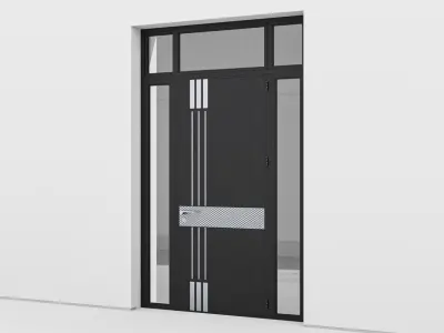 Aluminium door 148 3D model