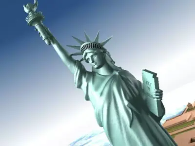 Statue Of Liberty USA 3D model
