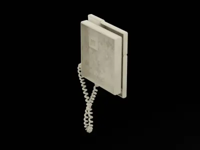 Old Intercom Low-poly 3D model