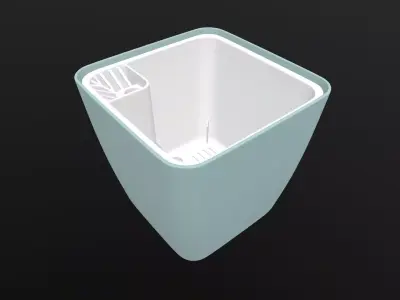 Washbasin plastic container 3D model