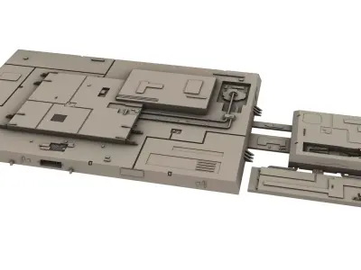 SCI-FI surface plate S001 3D model