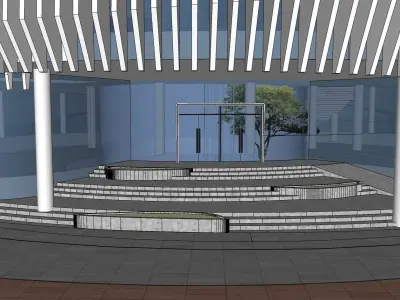 entertainment circular building hub  3D model
