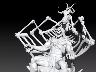 Skeletor from Winky fan art 3D print model