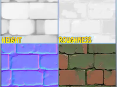  Stylized Wall Seamless Texture Texture 2