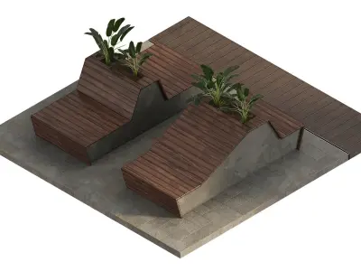 Outdoor furniture 2 3D model