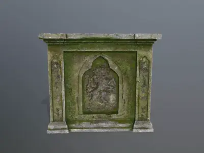  column  Low-poly 3D model