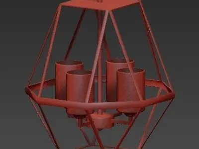 RH Whitley Chandelier Round Bronze 3D model purchase