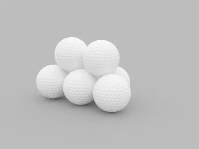 Golf Balls 3D model