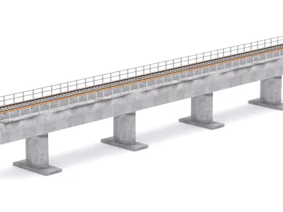 Railway Bridge 3D model