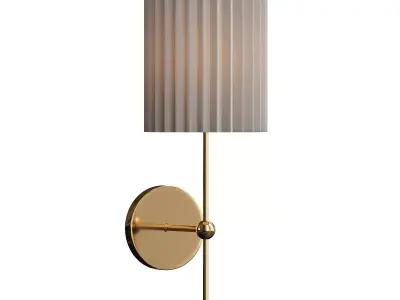  Marceau Boule Polished Brass Wall Sconce 3D model