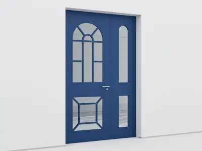 Aluminium door 364 3D model