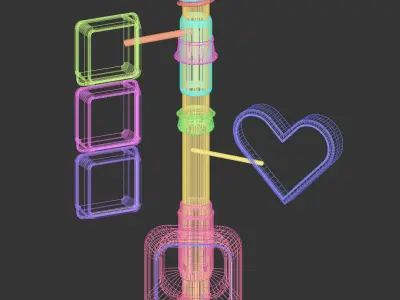 High-Quality Traffic Light 3D Model 3D model