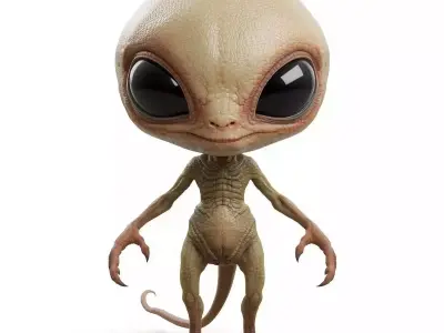 Friendly Fantasy And Alien Companions Creature 3D Collection 3D Model Pack