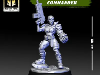 Vanquishers Company Commander 3D print model