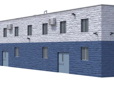 Industrial Building 2 Low-poly 3D model