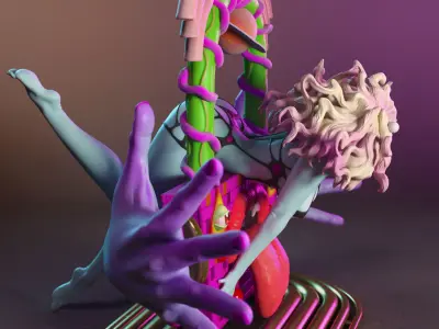 Shantal and the Psychedelic Window 3D print model