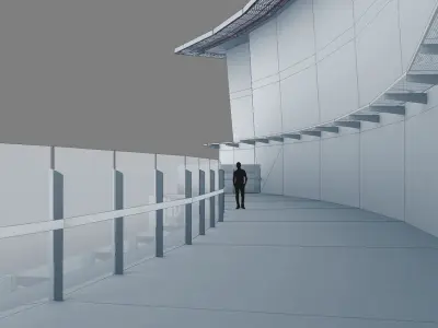 Empress State Building London Low-poly 3D model