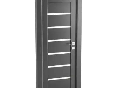 Modern entrance door 28 3D model