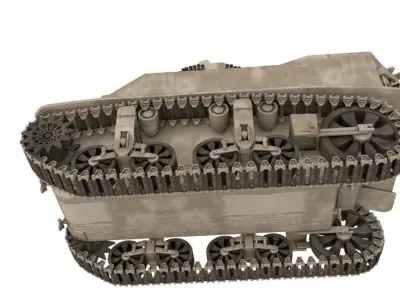 Light Tank M5 Stuart 3D model