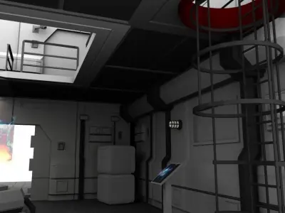 Scifi enviroment pack Low-poly 3D model