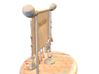 Fairy Tale Storybook Banner Low-poly 3D model