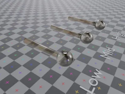 Meth Crack Pipe Low-poly 3D model