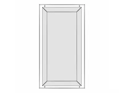Mirror in a metal frame GZ-M1100 3D model
