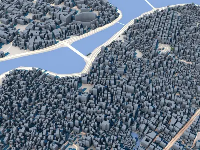 Dhaka City Bangladesh 3D model