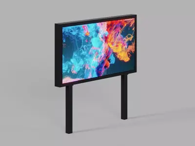 Big LED Screen 3D model