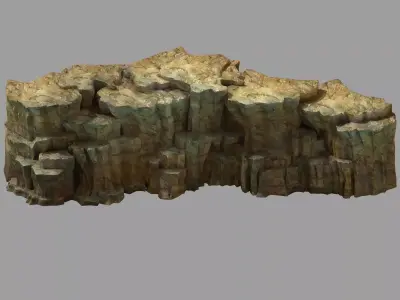 Snow White - Cliffs 02 3D model