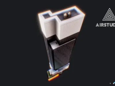 Times Square Building Low-poly 3D model
