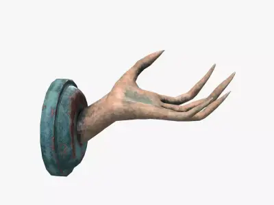 Medieval Torch V13 Low-poly 3D model