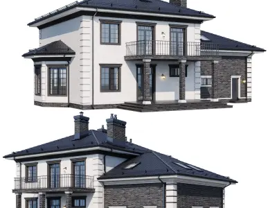 Modern house v75 3D model