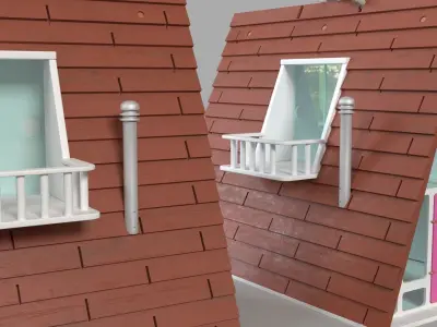A-Frame Dollhouse 3D model
