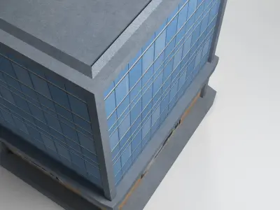 Low Poly Building Low-poly 3D model