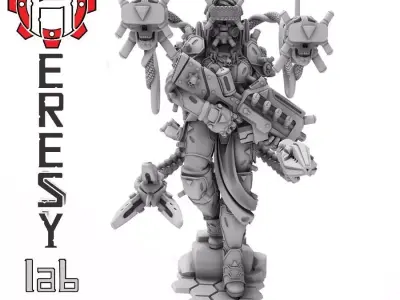 Heresylab - Charon female priest 3D print model