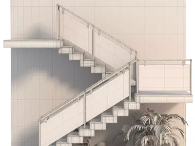 Staircase 09 3D model